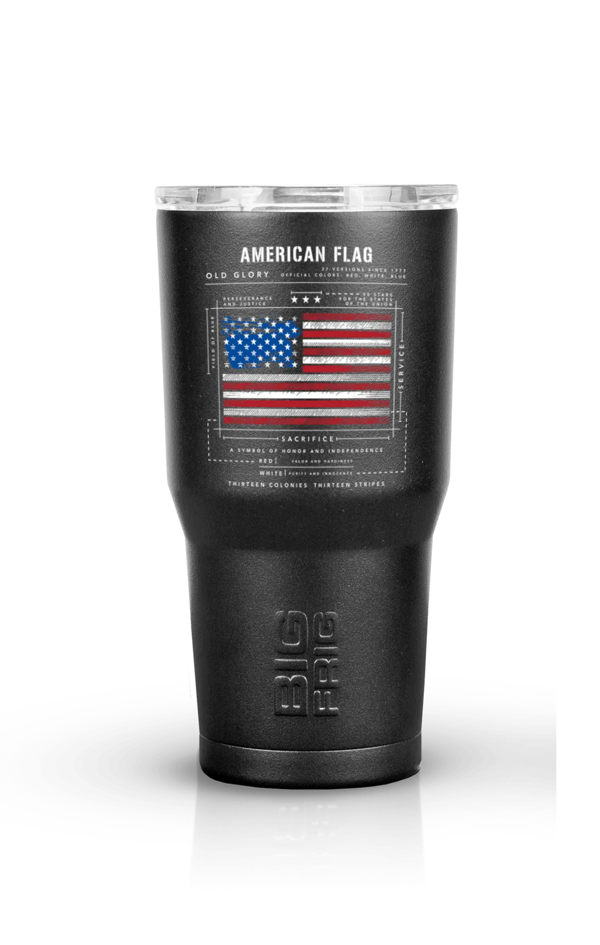 American Flag Schematic- Big Frig Tumbler 1