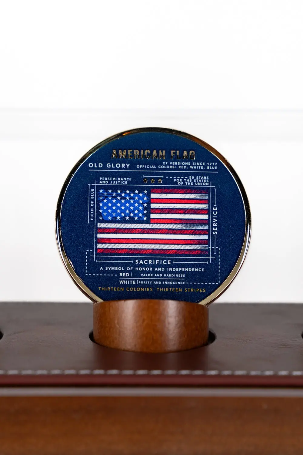 American Flag Schematic Challenge Coin 1