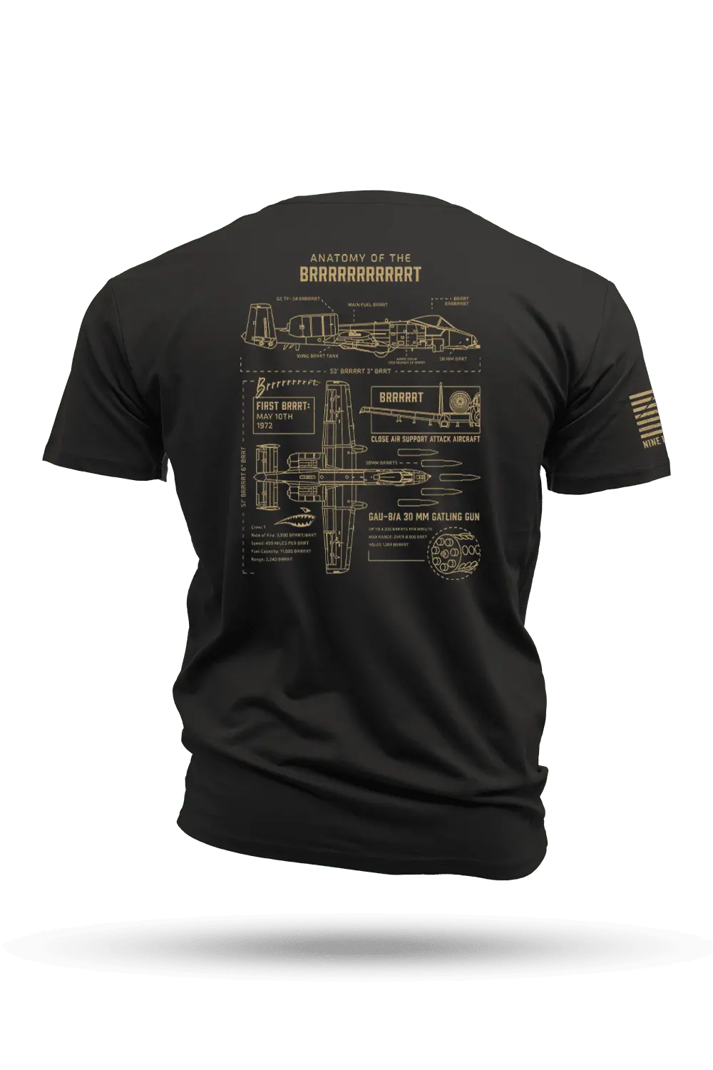 Anatomy Of A Brrrrrtt - T-Shirt 1