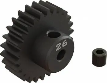 Ara311088 26T 0.8Mod 1/8" Bore Cnc Steel Pinion Gear 1