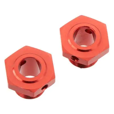 Ar310447 Wheel Hex Aluminum17mm (13.6Mm Thick, Red) (2Pcs) -Arac9413 1