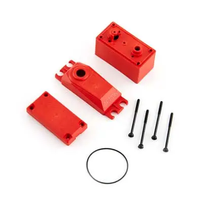 Ar390147 Ads Metal Gear Servo Case (Red) (1Pc) -Aram1042 1