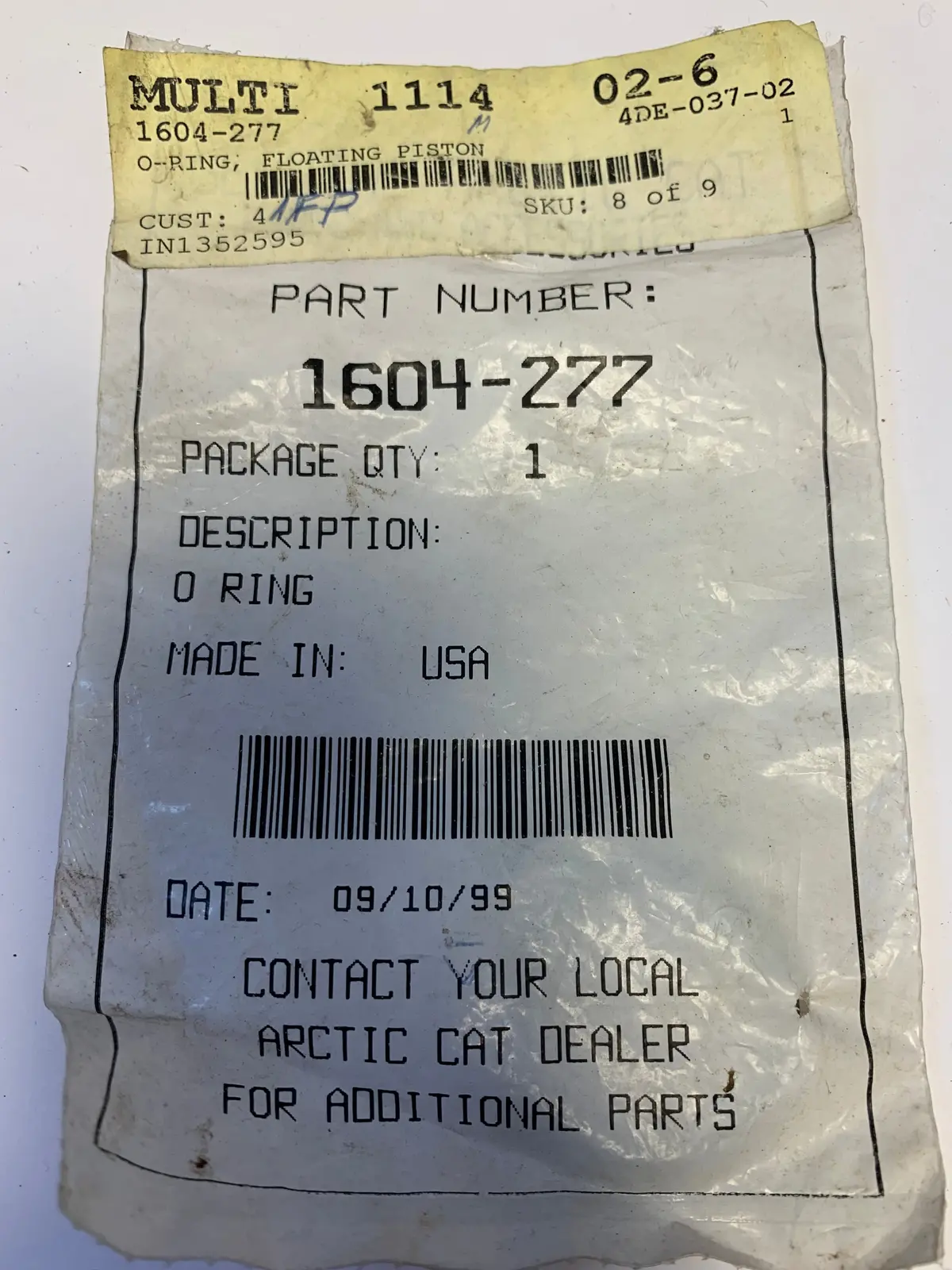 Arctic Cat Shock O-Ring 1