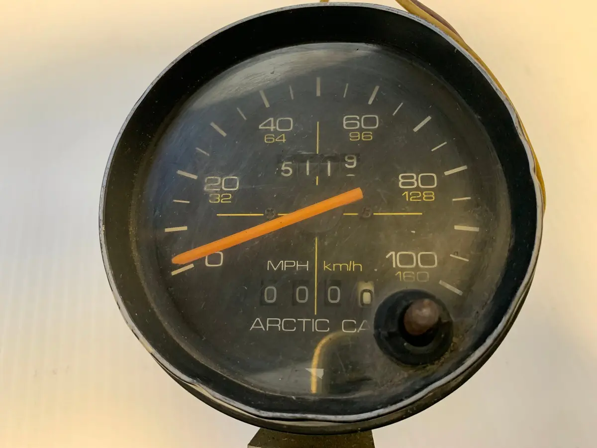 Arctic Cat Vintage Snowmobile Speedo 1