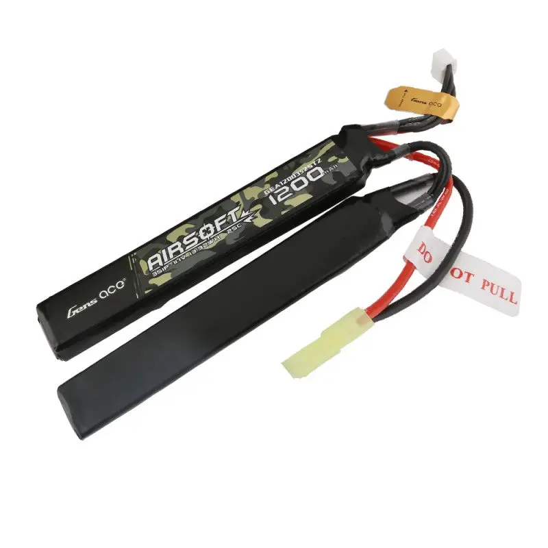 Gea12003s25t2 Gens Ace 25C 1200Mah 3S1p 11.1V 2X Airsoft Gun Battery With Tamiya Plug 1
