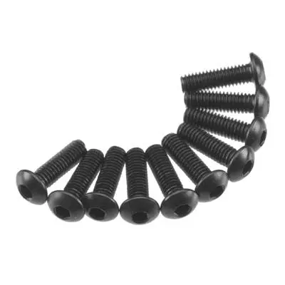 Axa115 Hex Socket Button Head M3x10mm Black (10) Axic0115 1