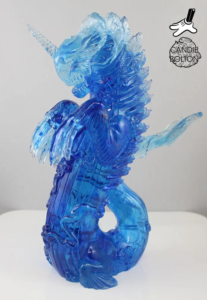 Candie Bolton "Blue Swirl" Resin Bake-Kujira 1