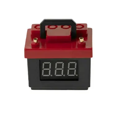 B-Bk Battery Simulation With Voltage Alarm Black And Red 1/10 1