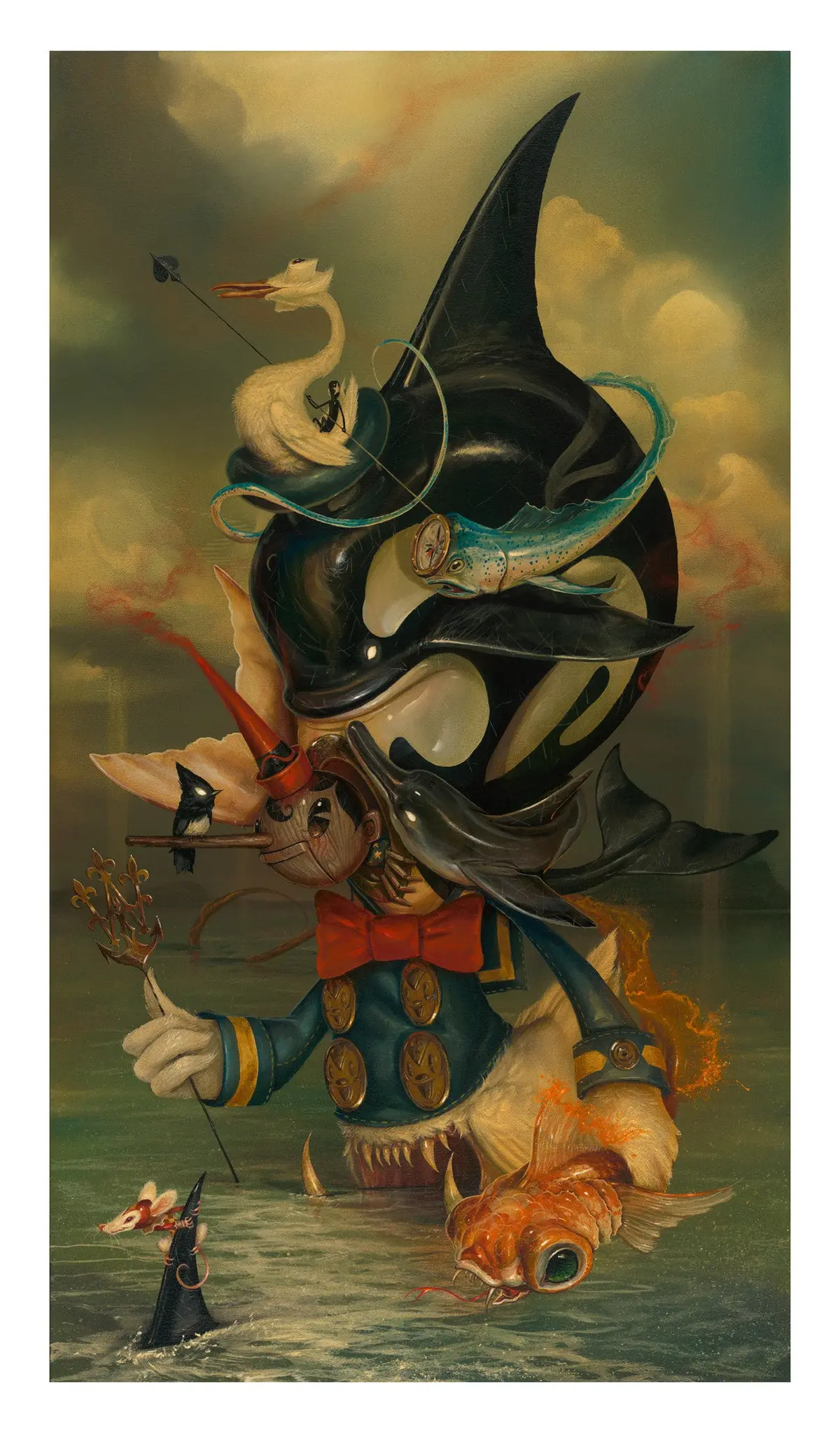Greg Craola Simkins "Beyond The Sea" Fine Art Giclee' Print 1
