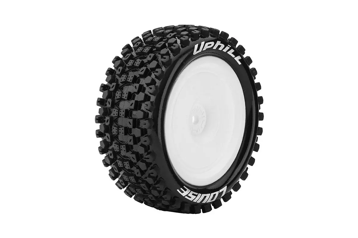 L-T3279swkr Louise Tires & Wheels 1/10 E-Uphill 4Wd/Rear Soft White 12Mm  (2) 1