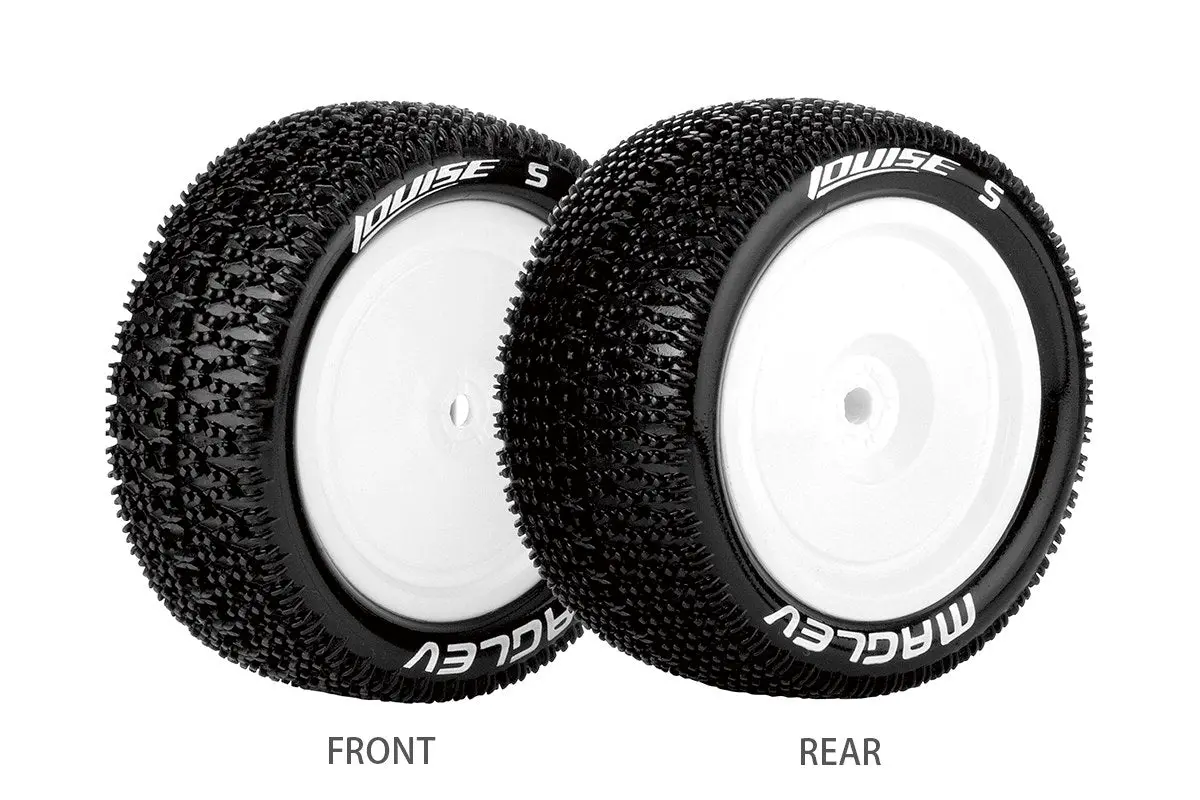 L-T3176swkr Louise Tires & Wheels 1/10 E-Maglev Rear Soft White 12Mm  (2) 1