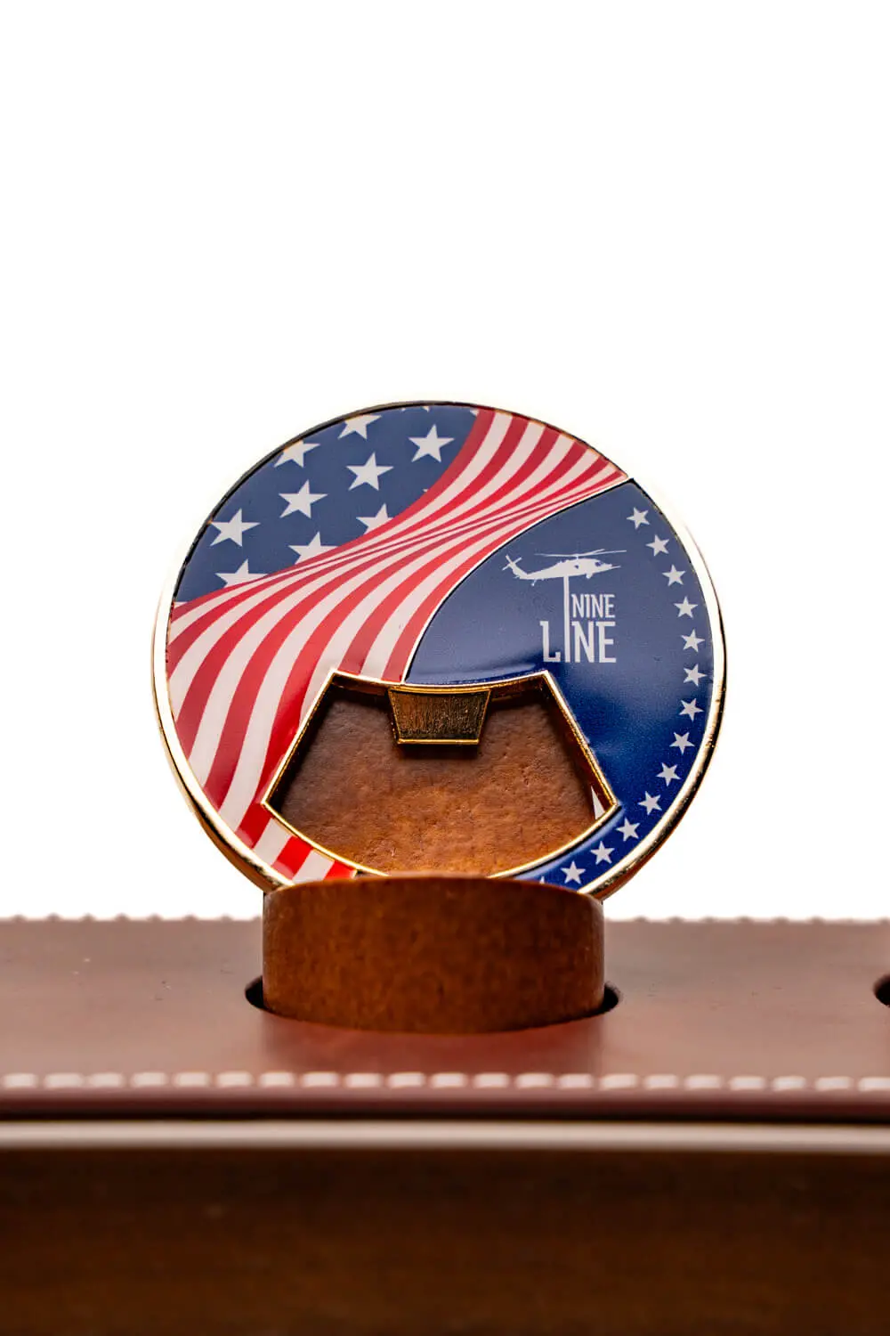 Bottle Opener Flag Challenge Coin 1