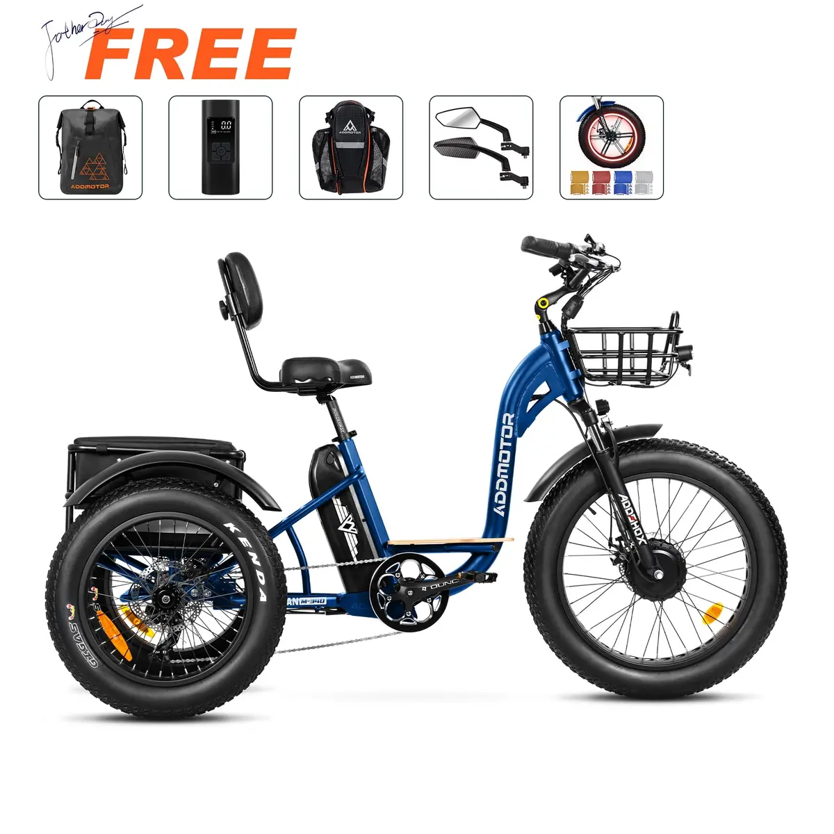 Grandtan M-340 Electric Tricycle | $262 Free Gifts 1