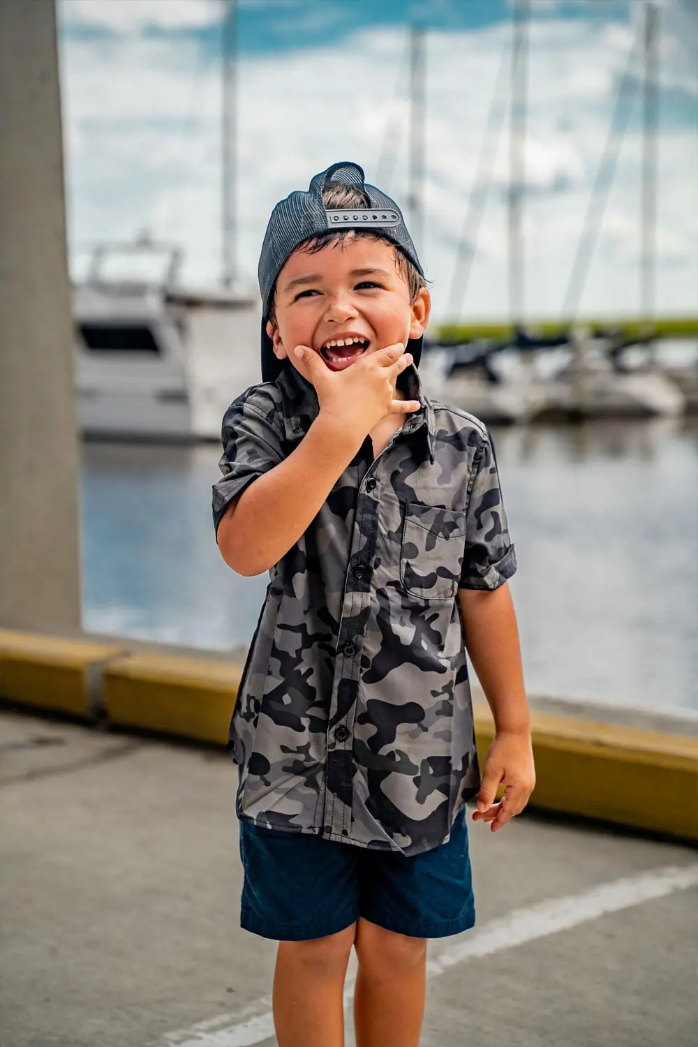Youth Camo Collection - Casual Button Down Shirt 1