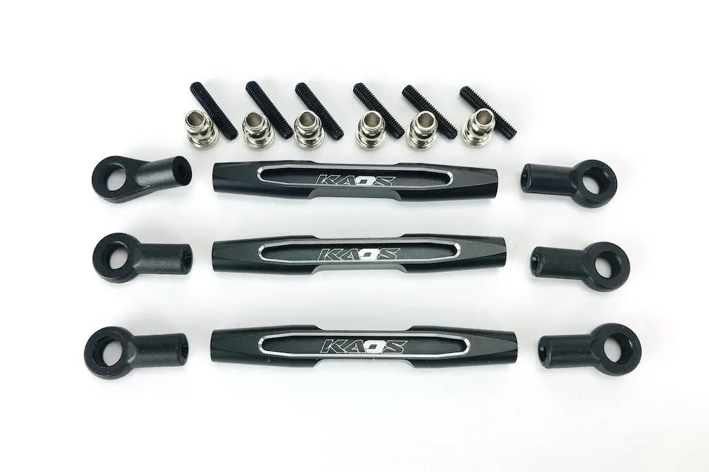 Cegckd0375 Kaos Cnc Aluminum Panhard Bar & Steering Tie Rod (57Mm, Black) (3Pcs) F450 1