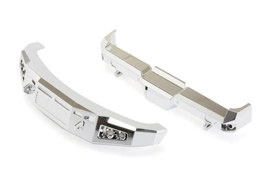 Cegckd0492 Kaos Silver Chrome Bumper Set, Front And Rear, For F250 Or F450 1