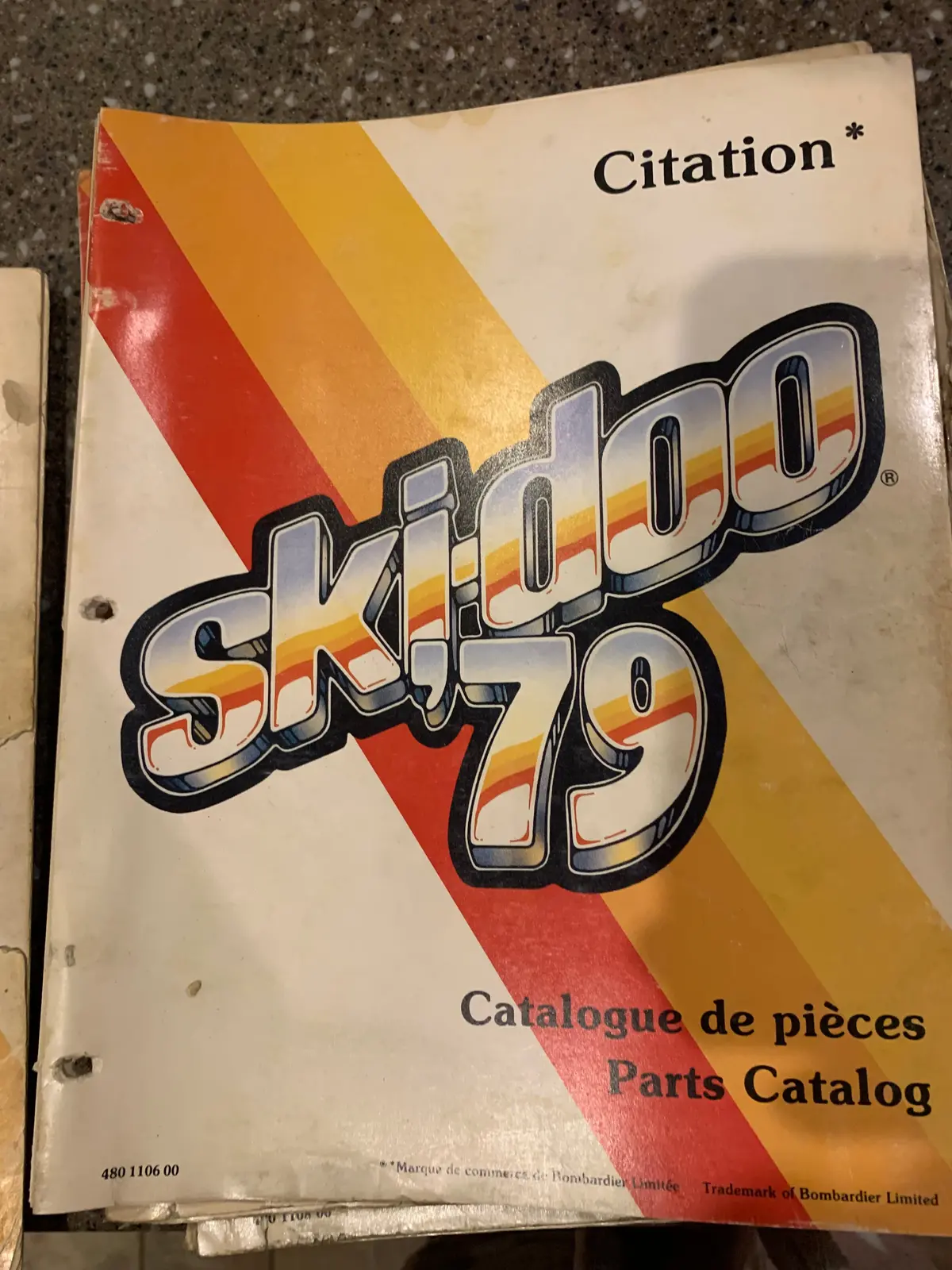 1979 Skidoo Citation Parts Catalog 1