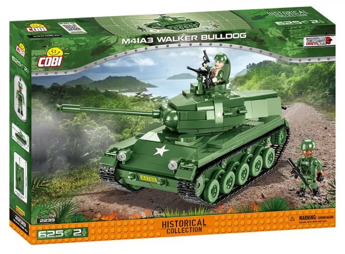 Cobi-2239 Cobi 625 Pcs Hc Vietnam War /2239/ M41a3 Walker Bulld 1