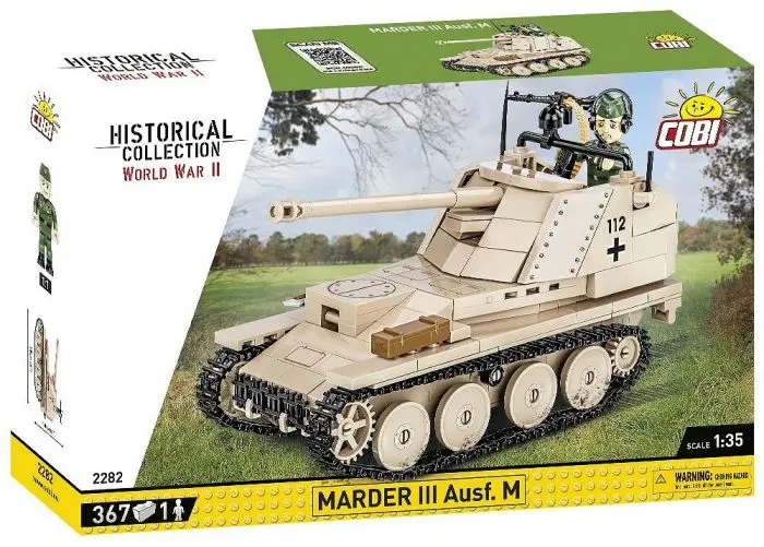 Cobi-2282 Cobi 367 Pcs Hc Wwii /2282/ Marder Iii Ausf.M Sd.Kfz 1