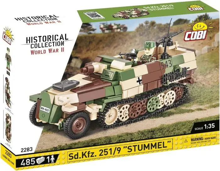 Cobi-2283 Cobi 485 Pcs Hc Wwii /2283/ Sd.Kfz.251/9 Halftruck Stummel 1
