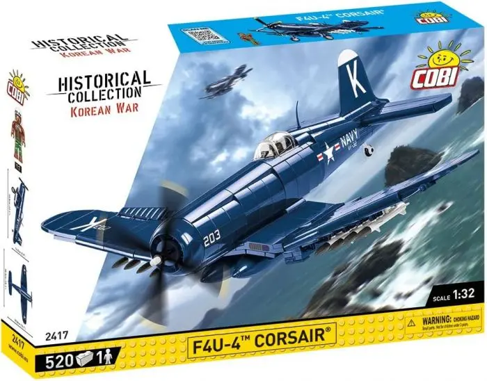 Cobi-2417 Cobi 520 Pcs Hc Korean War /2417/ Vought F4-U-4 Corsair 1