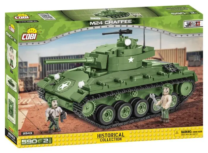 Cobi-2543 Cobi 590 Pcs Historical Collection Wwii /2543/ M24 Chaffee 1