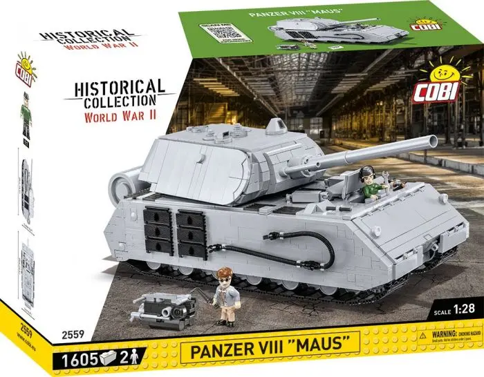 Cobi-2559 Cobi 1605 Pcs 'Hc Wwii /2559/ Panzer Viii Maus 1