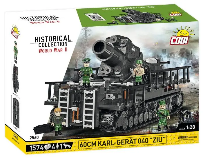Cobi-2560 Cobi 1574 Pcs Hc Wwii /2560/ 60Cm Karl-Gerat 040 "Ziu" 1