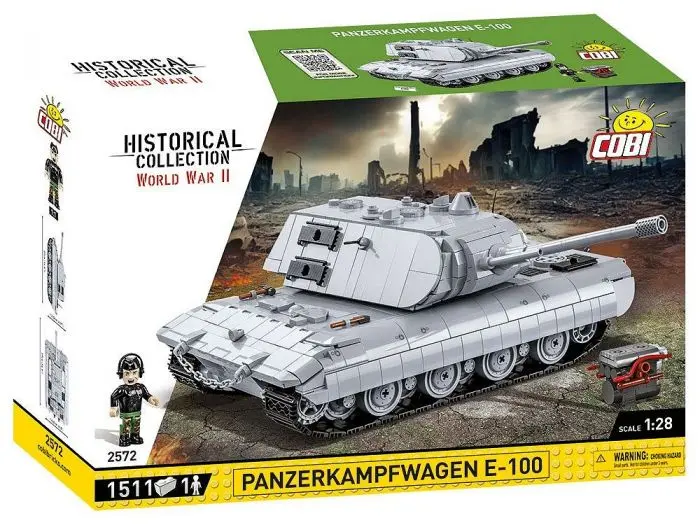Cobi-2572 Cobi 1511 Pcs Hc Wwii /2572/ Panzerkampfwagen E-100 1
