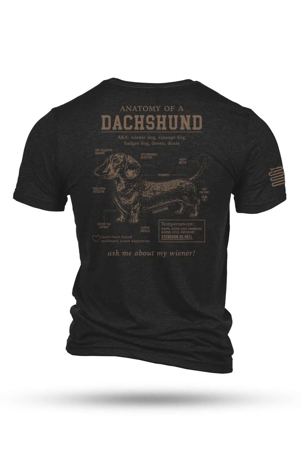 Dachshund Schematic - T-Shirt 1