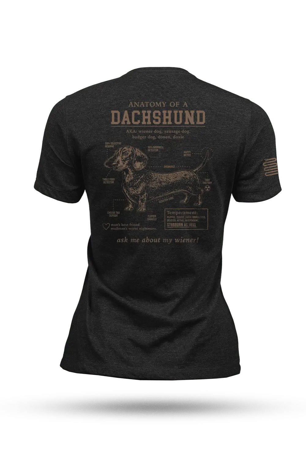 Dachshund Schematic - Women's T-Shirt 1