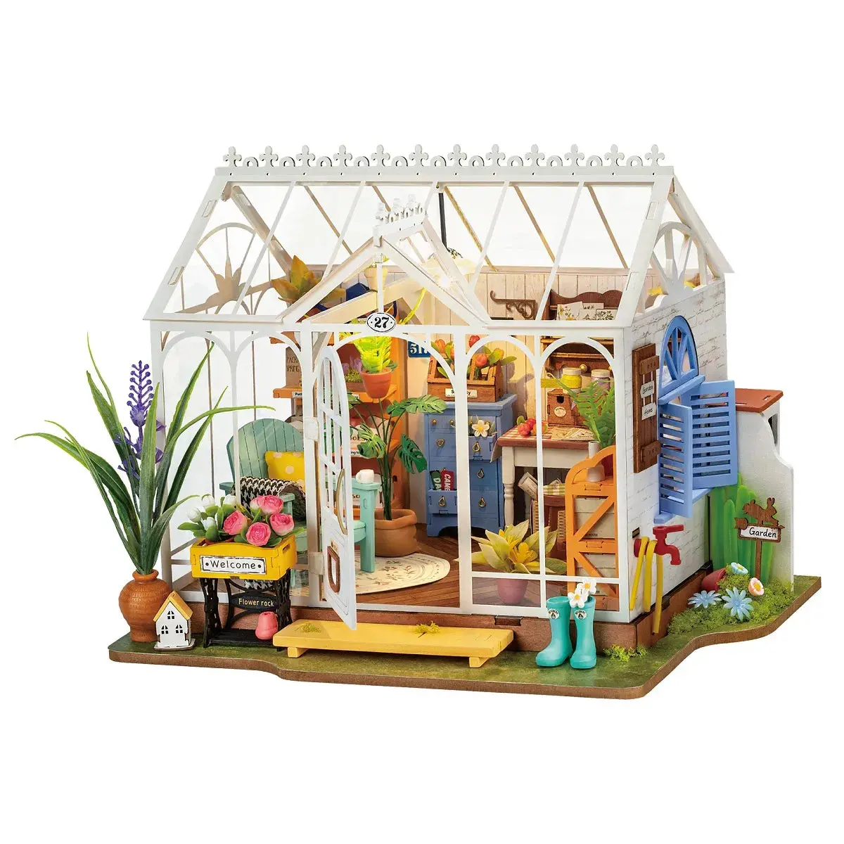 Dg163 Rolife Dreamy Garden House Diy Miniature House Kit 1