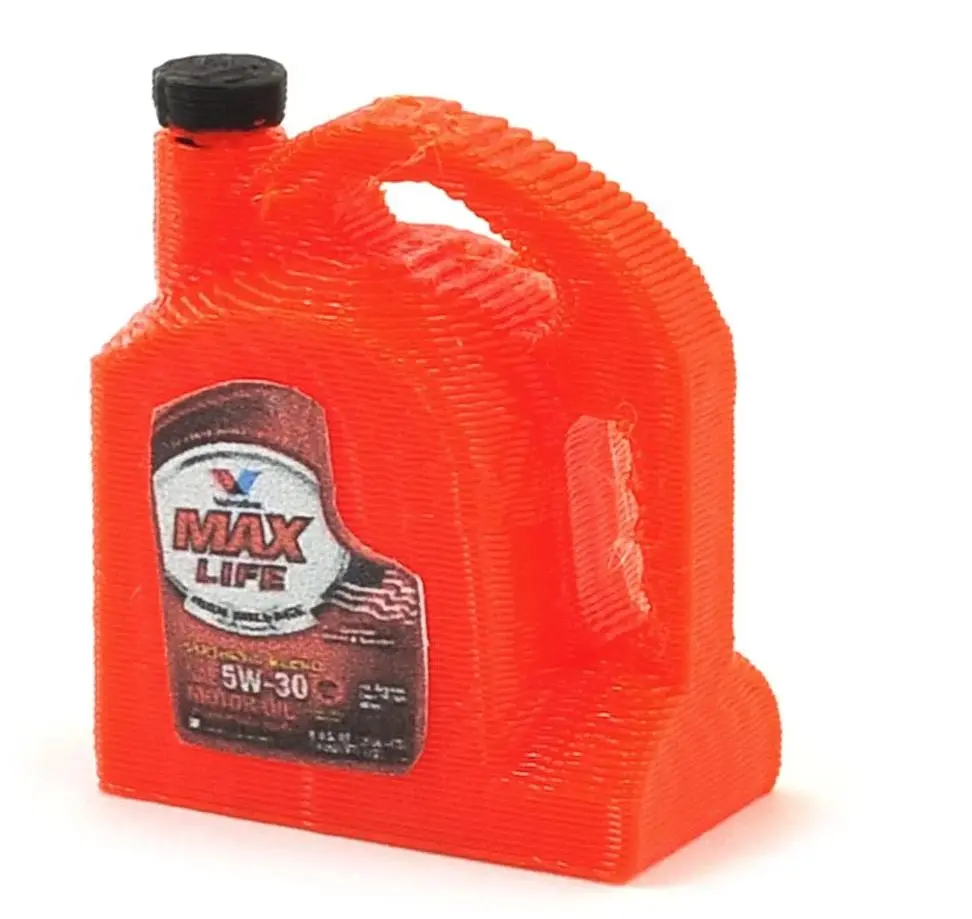 Erc10-7070-Val  1 Gallon Oil Jug (Valvoline) 1/10 Scale Miniatures 1