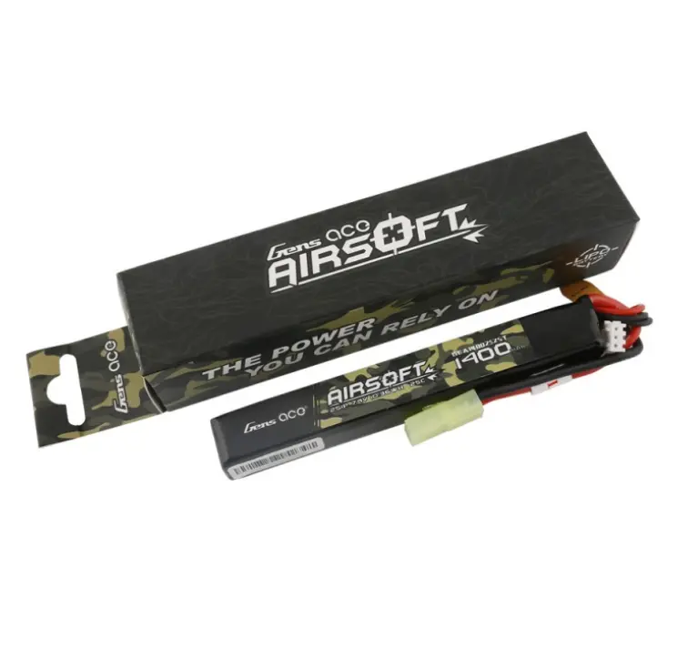 Gea14002s25t Gens Ace 25C 1400Mah 2S1p 7.4V Airsoft Gun Battery With Tamiya Plug 1