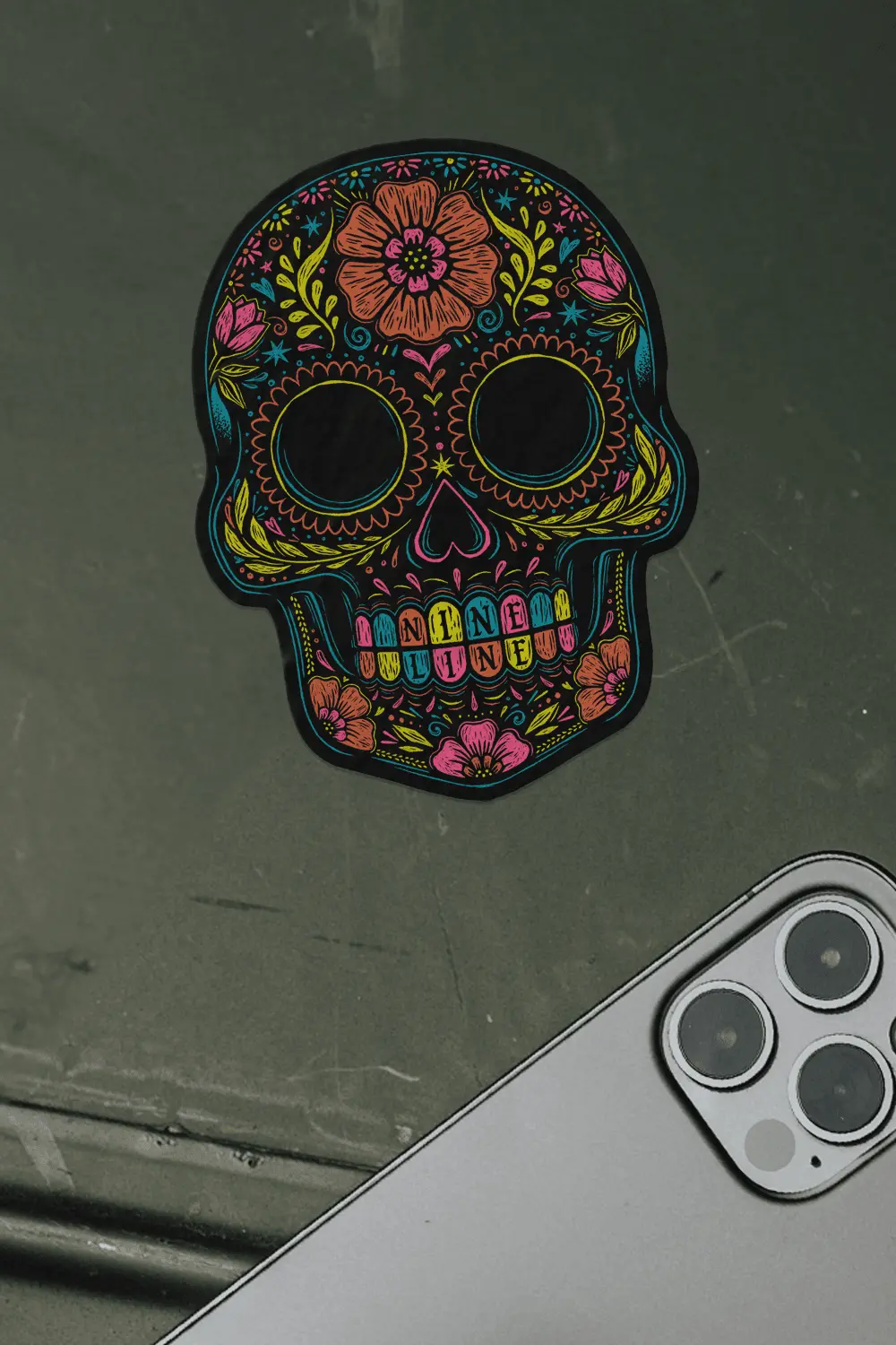 Flower Skull - Sticker 1