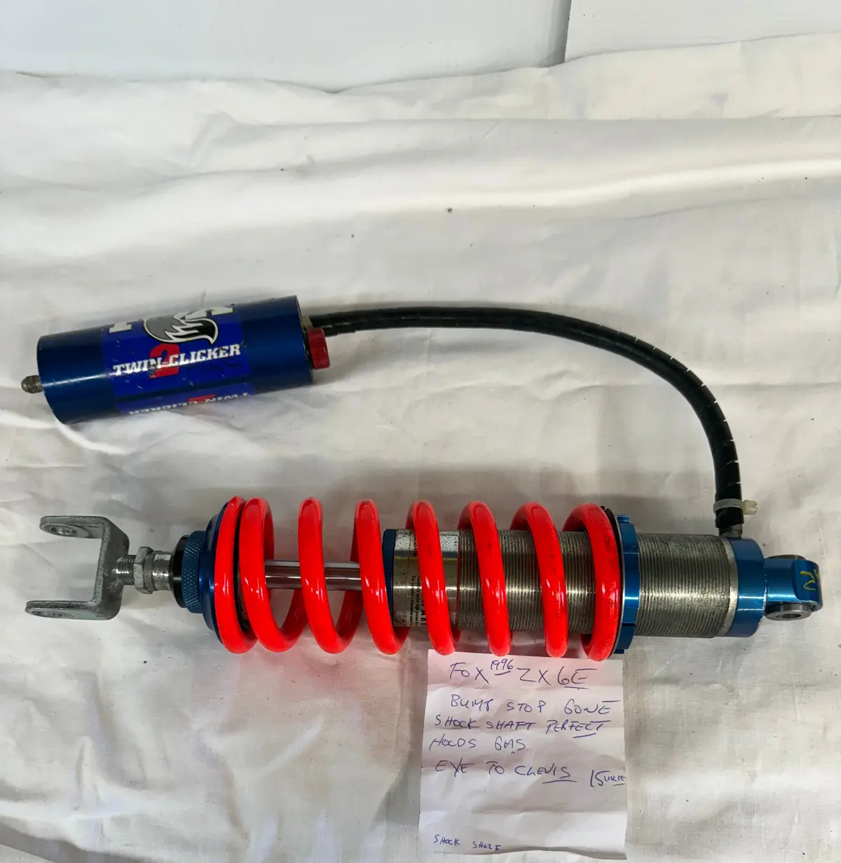 Zx-6E Twin Clicker Fox Rear Shock 1