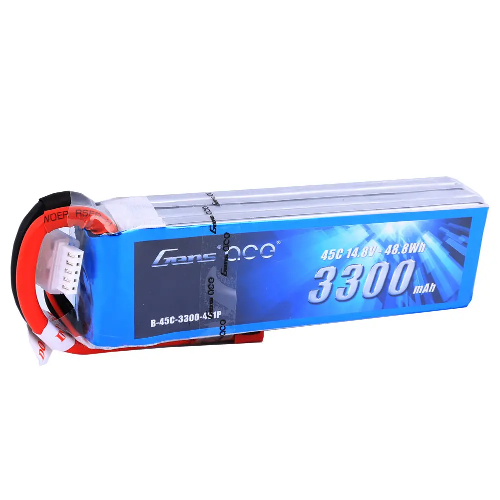 Gea33004s45d 3300Mah 4S1p 14.8V 45C Lipo Deans Plug Soft Case 136X42x31mm 1