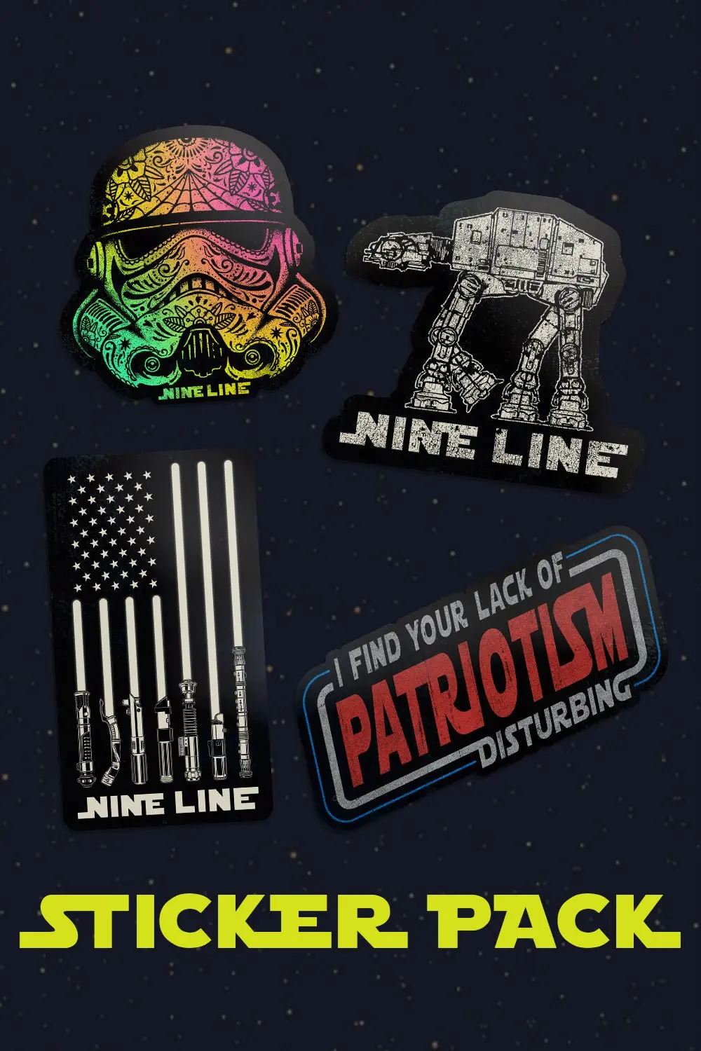 Galactic Sticker - 4 Pack 1