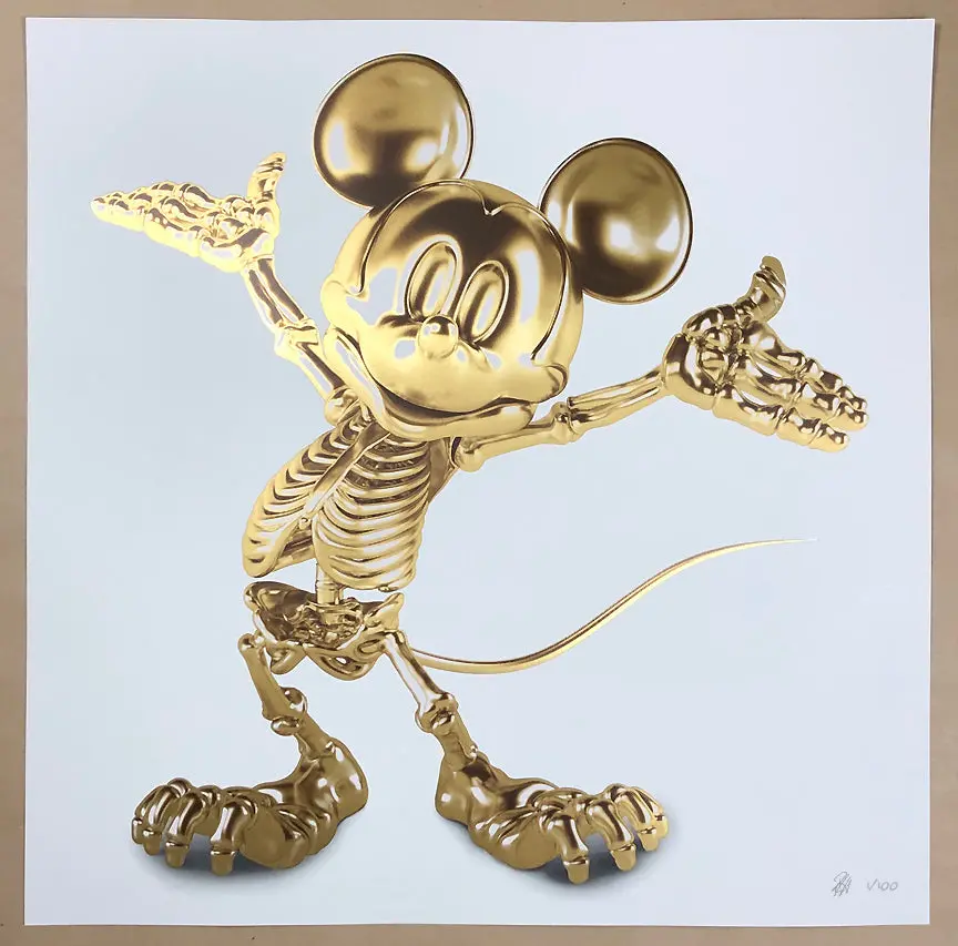 Alessandro Paglia "Gold Era" Mickey Silkscreen Print 1