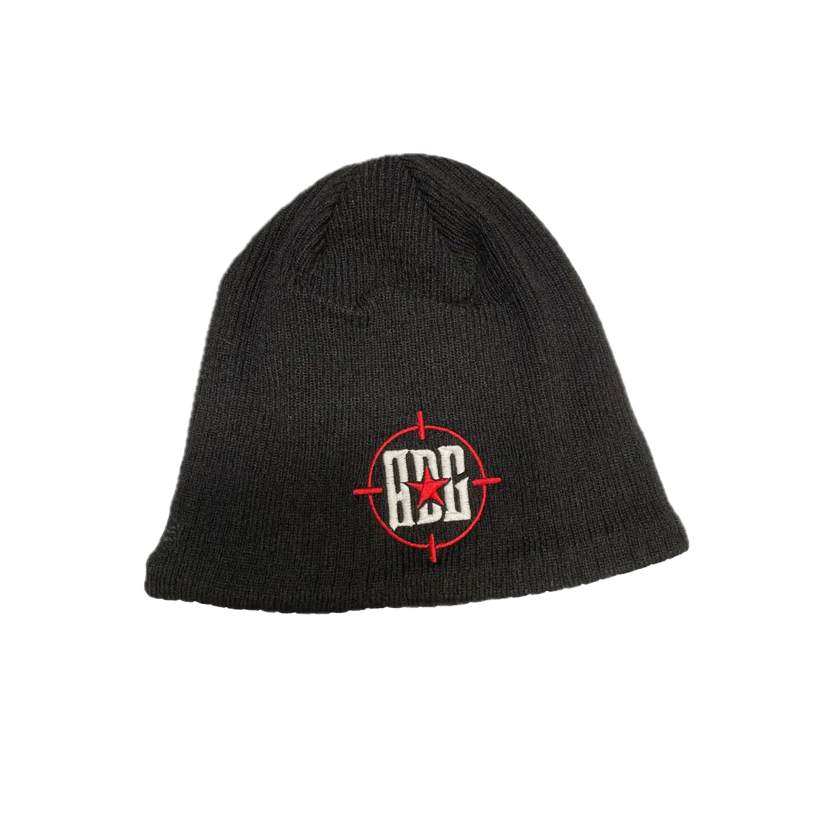 American Detailer Garage Crosshairs Embroidered Black  Beanie 1