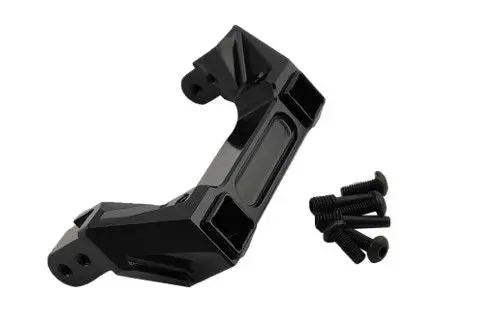 Hdtup02034a Hobby Details Traxxas Trx-4 Aluminum Rear Bumper Mount - Black 1
