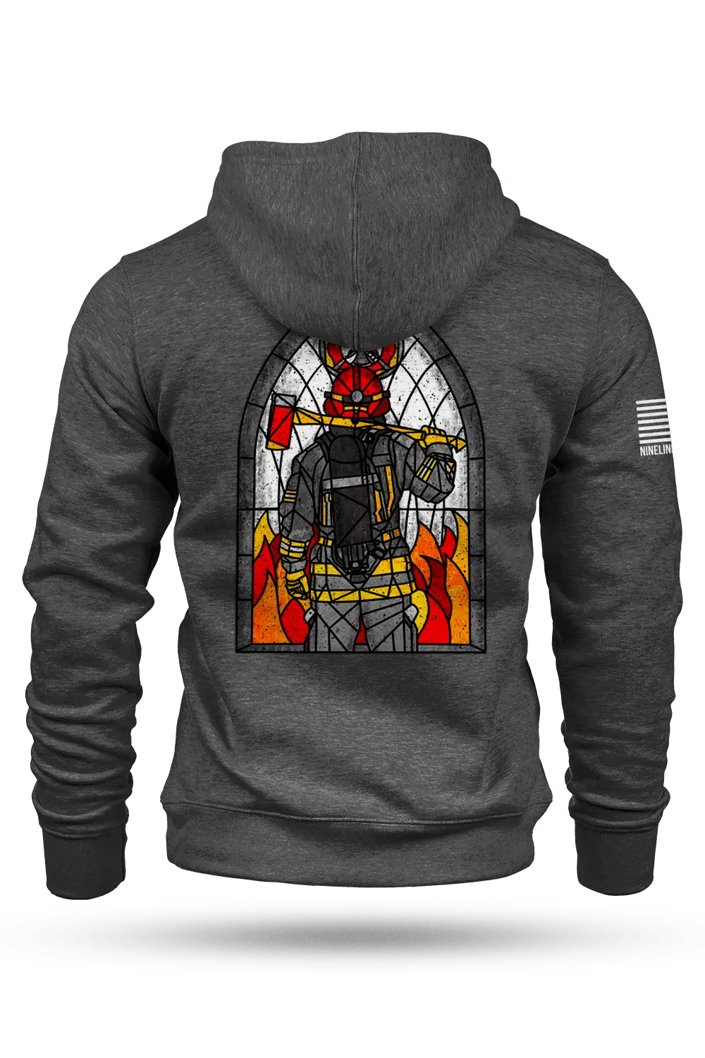 Stained Glass Firefighter - Hoodie 1