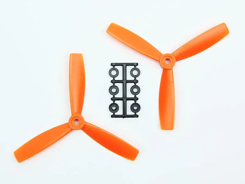 Hyperion 5X4.5 Bullnose Style Three Blade Prop Orange (Cw & Ccw 4 Pairs) 1
