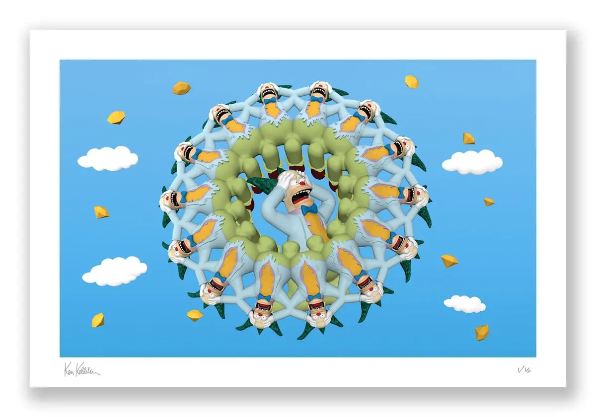 Ken Kelleher "Krusty In The Sky With Diamonds" Main Edition Fine Art Print 1