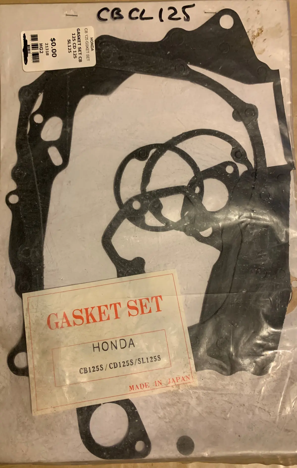 Cb125s Cd125s Sl125s Gasket Set 1