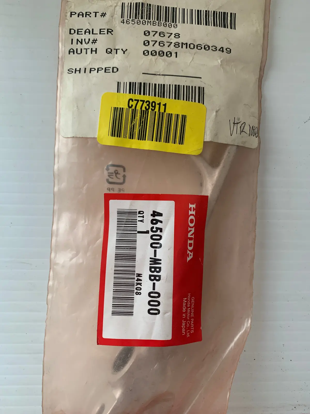 Vtr1000f Super Hawk Rear Brake Pedal 1