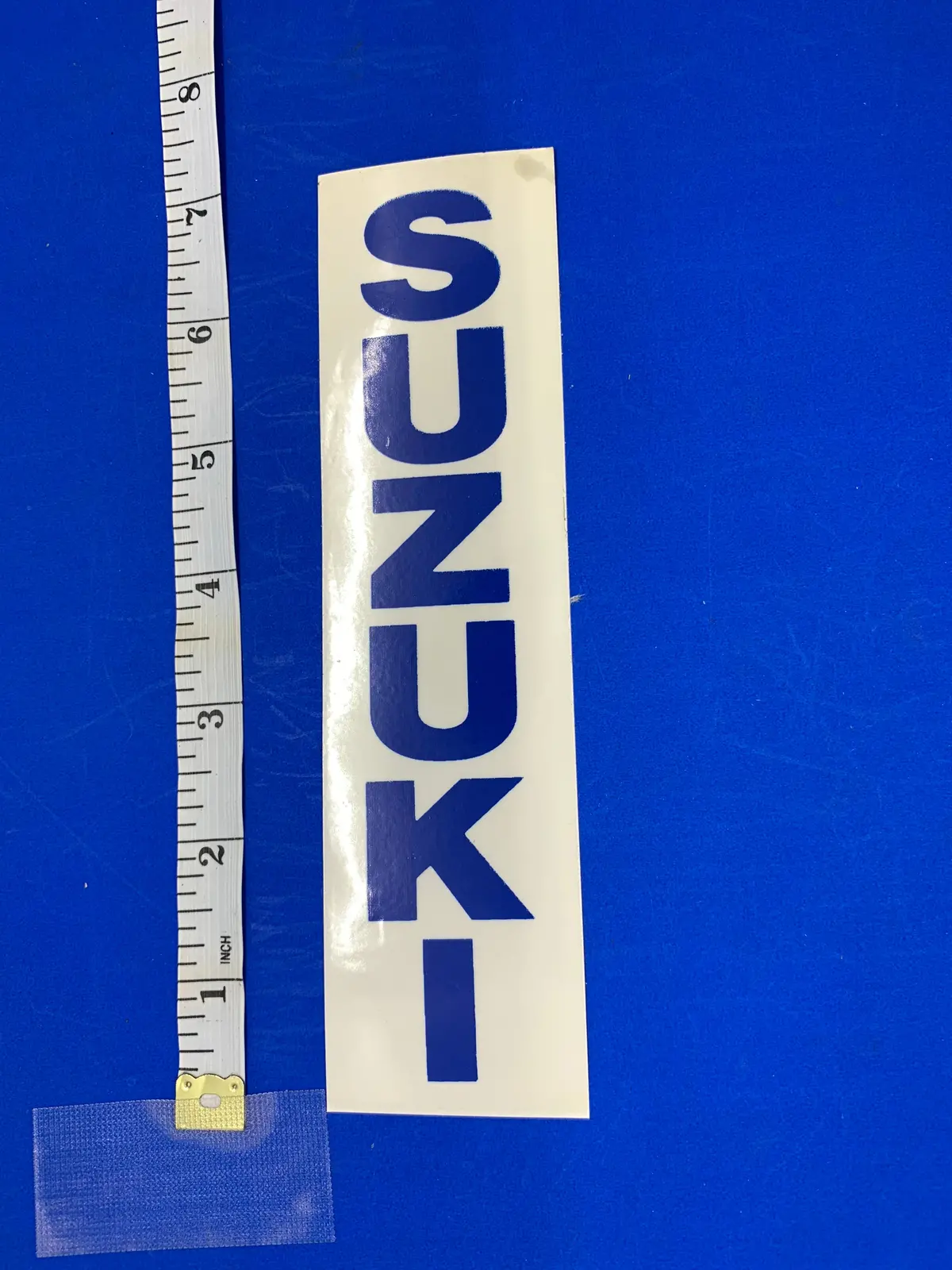 Suzuki Blue Fork Decal 1