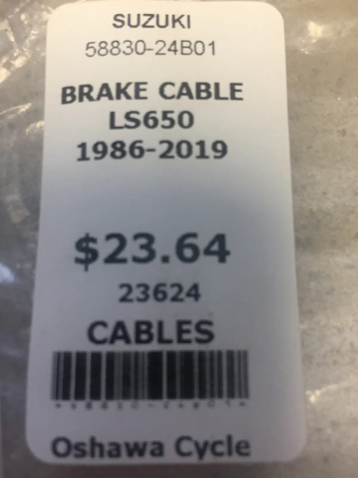 Ls650 Brake Cable 1
