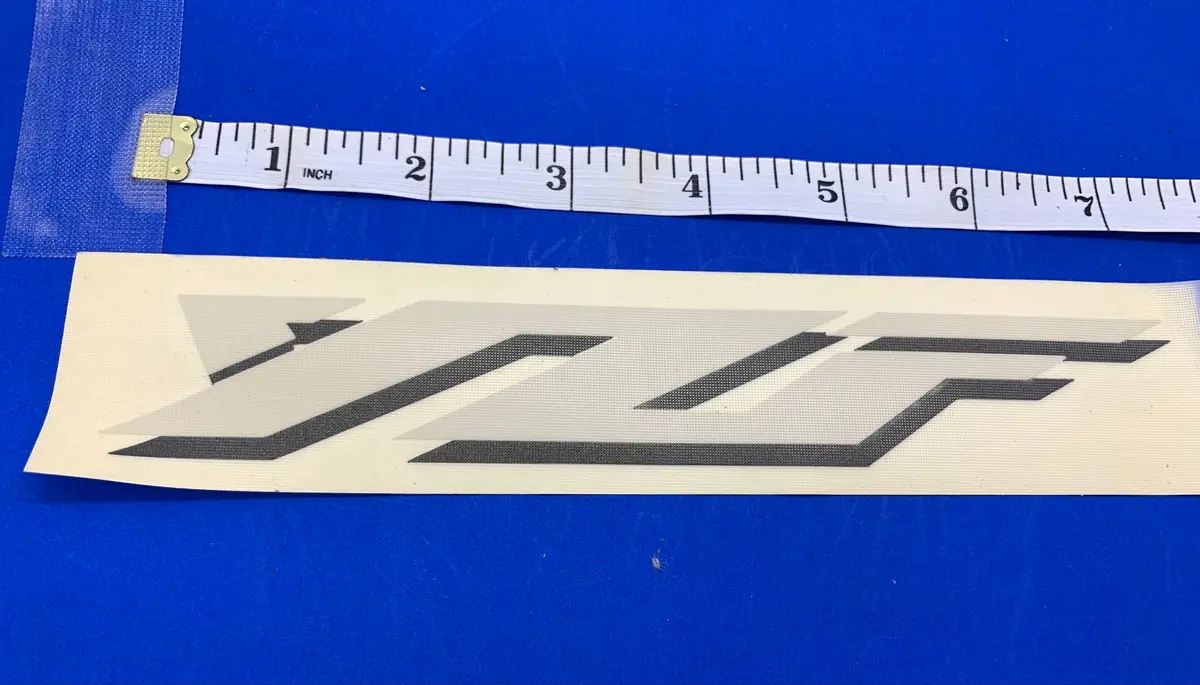 Yzf White 8" Sticker 1