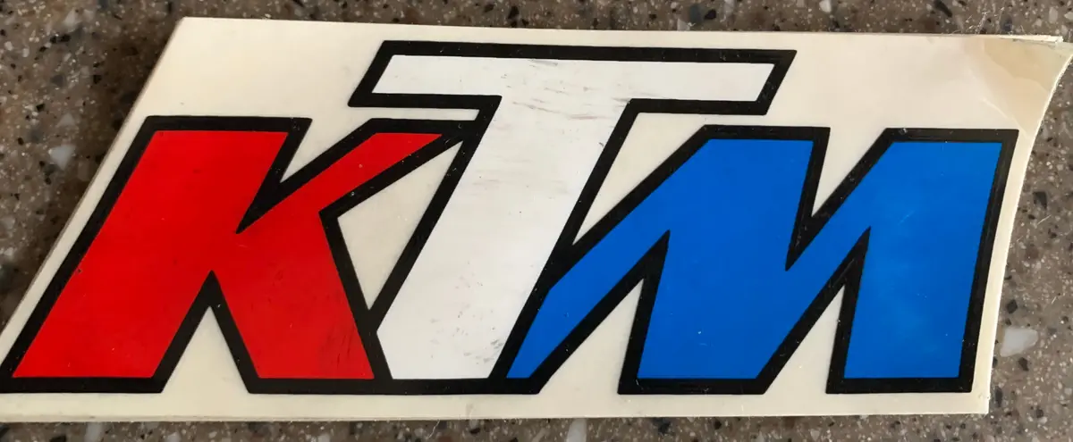 Red White Blue Ktm Decal 1